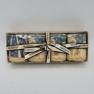 Votivo Holiday Candle Set with Snowman Design